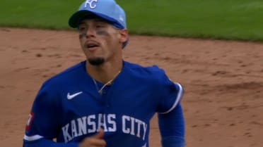 Andrew Velazquez induces a 6-4-3 double play