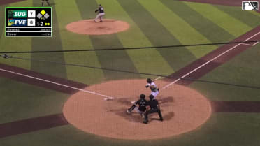 Carlos Jimenez triples (5) on a line drive to right fielder Cam Maldonado. Carter Dorighi scores.