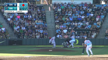 Dakota Jordan homers (16) on a fly ball to left field. Gavin Kilen scores.