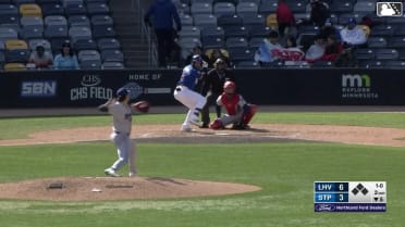 Emmanuel Rodriguez homers (4) on a fly ball to right field.