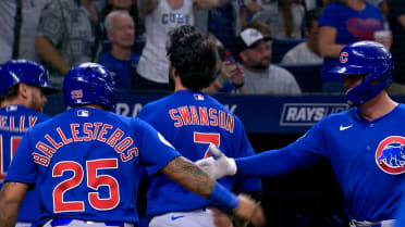 The Cubs erupt for five runs in the top of the 5th