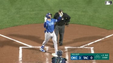 Alex Freeland's two-run homer