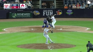 Max Anderson singles on a line drive to right fielder Matthew Lugo. Cal Stevenson scores. Trei Cruz to 3rd. Jace Jung to 2nd.