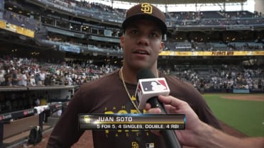 Juan Soto on his five-hit game