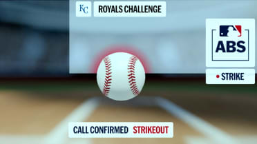 Maikel Garcia strikes out after ABS challenge
