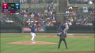 Josh Kasevich singles on a line drive to center fielder Chas McCormick. Jay Harry scores. Charles McAdoo to 3rd.