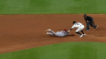 White Sox nab JJ Bleday at second on relay