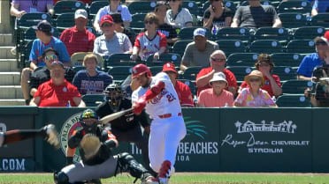 Jonrón de dos carreras de Joshua Báez