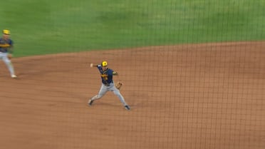 David Hamilton's intense throw to first