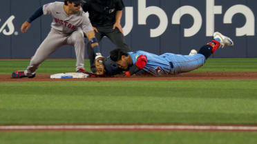 Anthony gets Okamoto out at second after review 