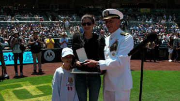The Padres and U.S. Navy honor Peter Seidler