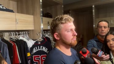 Spencer Schwellenbach discusses his elbow injury