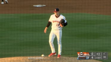 Barrett Kent strikes out four batters