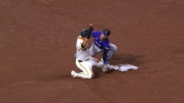 Hunter Goodman nabs Isiah Kiner-Falefa after review