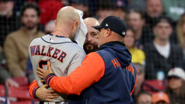 Christian Walker exits after HBP