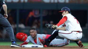 Sean Murphy throws out Carlos Jorge stealing second