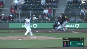 Raudi Rodriguez homers (2) on a line drive to right field.