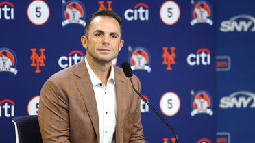 David Wright speaks prior to his Mets HOF induction