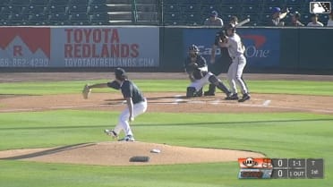 Lorenzo Meola triples (1) on a sharp fly ball to center fielder Ricardo Cova. Jose Astudillo scores.