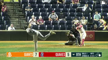 Hayden Alvarez homers (11) on a fly ball to center field. Felix Morrobel scores.