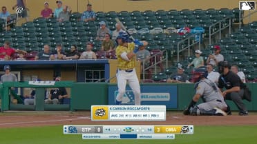 Carson Roccaforte homers (4) on a fly ball to right field.