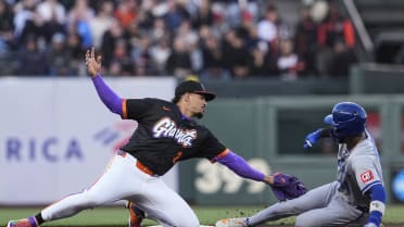 Maikel Garcia is caught stealing after review