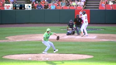 Wehiwa Aloy singles on a sharp line drive to center fielder Hector Osorio. RJ Austin scores. Ike Irish to 2nd.