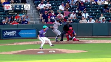 Romeo Sanabria homers (6) on a line drive to left field.