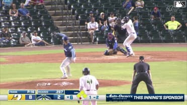 Yandel Ricardo singles on a line drive to center fielder Caden Sorrell. Daniel Lopez scores. Henry Ramos to 3rd. Josh Hammond to 2nd.