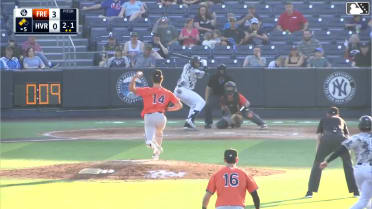 Wilson Rodriguez singles on a sharp line drive to right fielder Vance Honeycutt. Cole Gabrielson scores. Kaeden Kent scores.