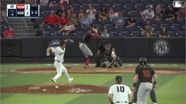 Dixon Williams homers (11) on a fly ball to center field. Owen Carey scores.