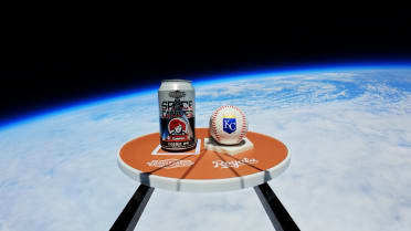 The Royals send beer and baseball to space