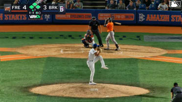 Jaiden Lo Re doubles (2) on a line drive to left fielder Trey Snyder. DJ Layton scores. Enddy Azocar scores.