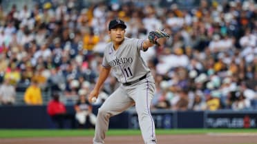 Tomoyuki Sugano strikes out Gavin Sheets