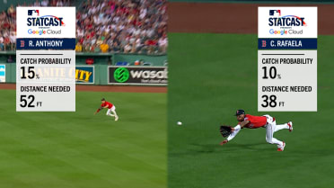 Anthony, Rafaela each make improbable diving catches