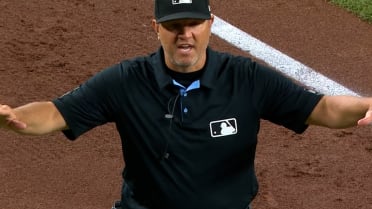 Alex Call safe at second after review
