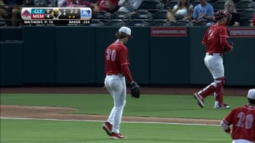 Quinn Mathews K's five over four scoreless innings