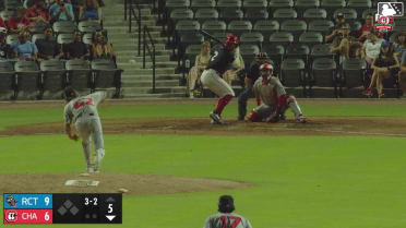 Carlos Sanchez homers (6) on a fly ball to center field.