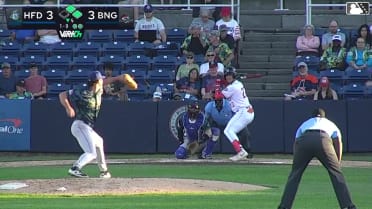 Mitch Voit doubles (6) on a sharp line drive to left fielder Mike Antico. Corey Collins scores. JT Benson to 3rd.