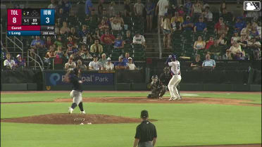 Jonathon Long homers (3) on a fly ball to center field.