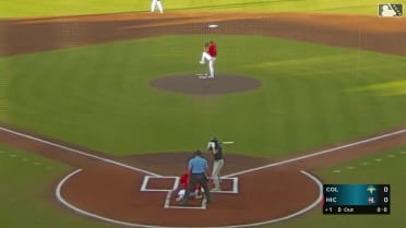 AJ Russell fans three over two perfect frames