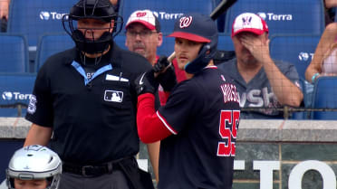 Brady House draws a leadoff walk in the 2nd
