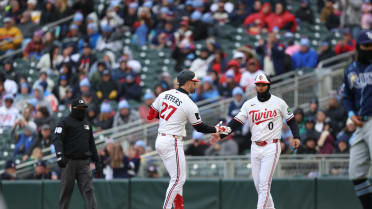 Ryan Jeffers reaches on shift violation after review