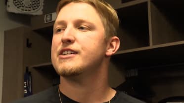 Messick, Bazzana and others after ALCS Game 6 loss