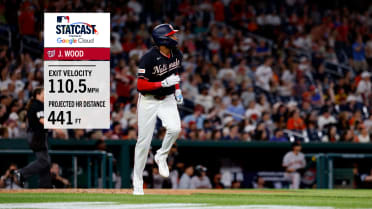 James Wood hammers 441-foot home run