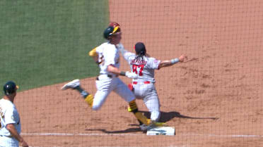 Nats turn double play after review