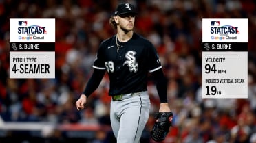 Sean Burke's different strikeouts vs. Guardians