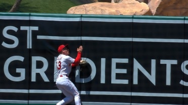 Wade Meckler exits the game after crashing into wall