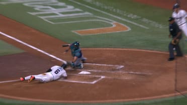 Victor Robles' throw nabs Otto Lopez at home