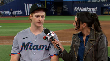 Owen Caissie talks playing in Canada, two-RBI game